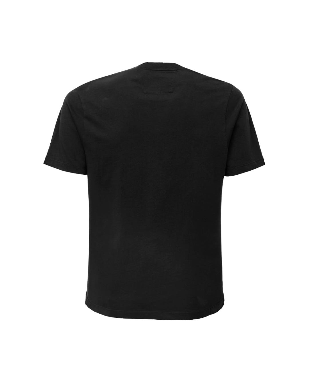 CP COMPANY Черная хлопковая футболка, фото 3