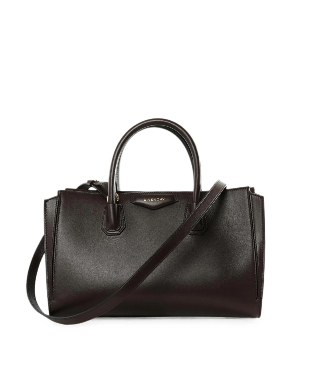 GIVENCHY Коричневая кожаная сумка тоут, фото 1