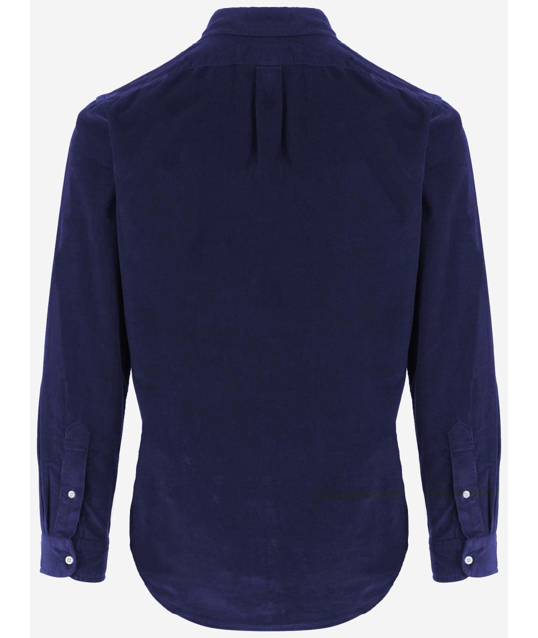 POLO RALPH LAUREN Темно-синяя хлопковая кэжуал рубашка, фото 2