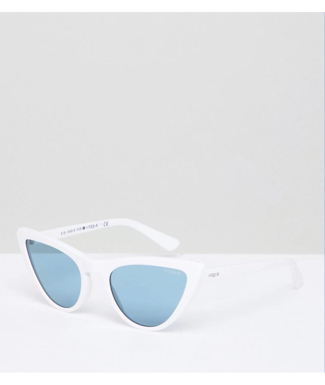 VOGUE EYEWEAR Белые пластиковые солнцезащитные очки, фото 5