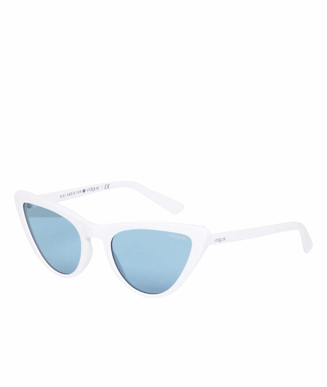 VOGUE EYEWEAR Белые пластиковые солнцезащитные очки, фото 1