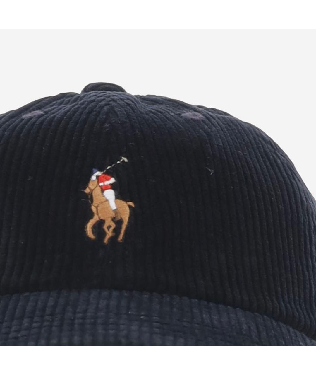 POLO RALPH LAUREN Черная хлопковая кепка/бейсболка, фото 4