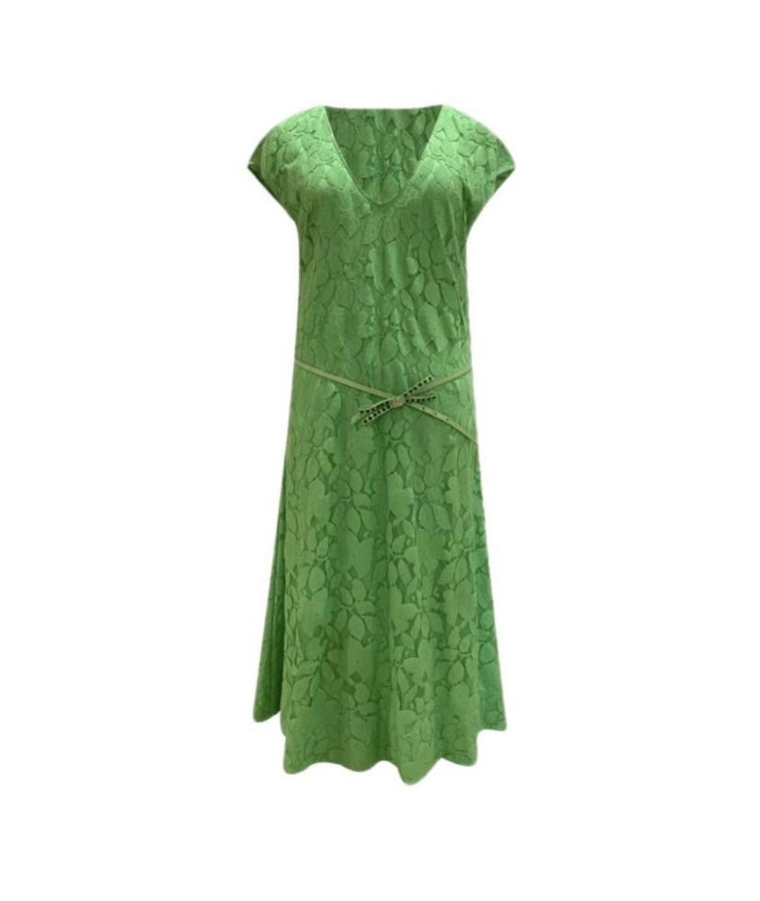 CAVALLI CLASS Зеленые хлопковое платье, фото 1