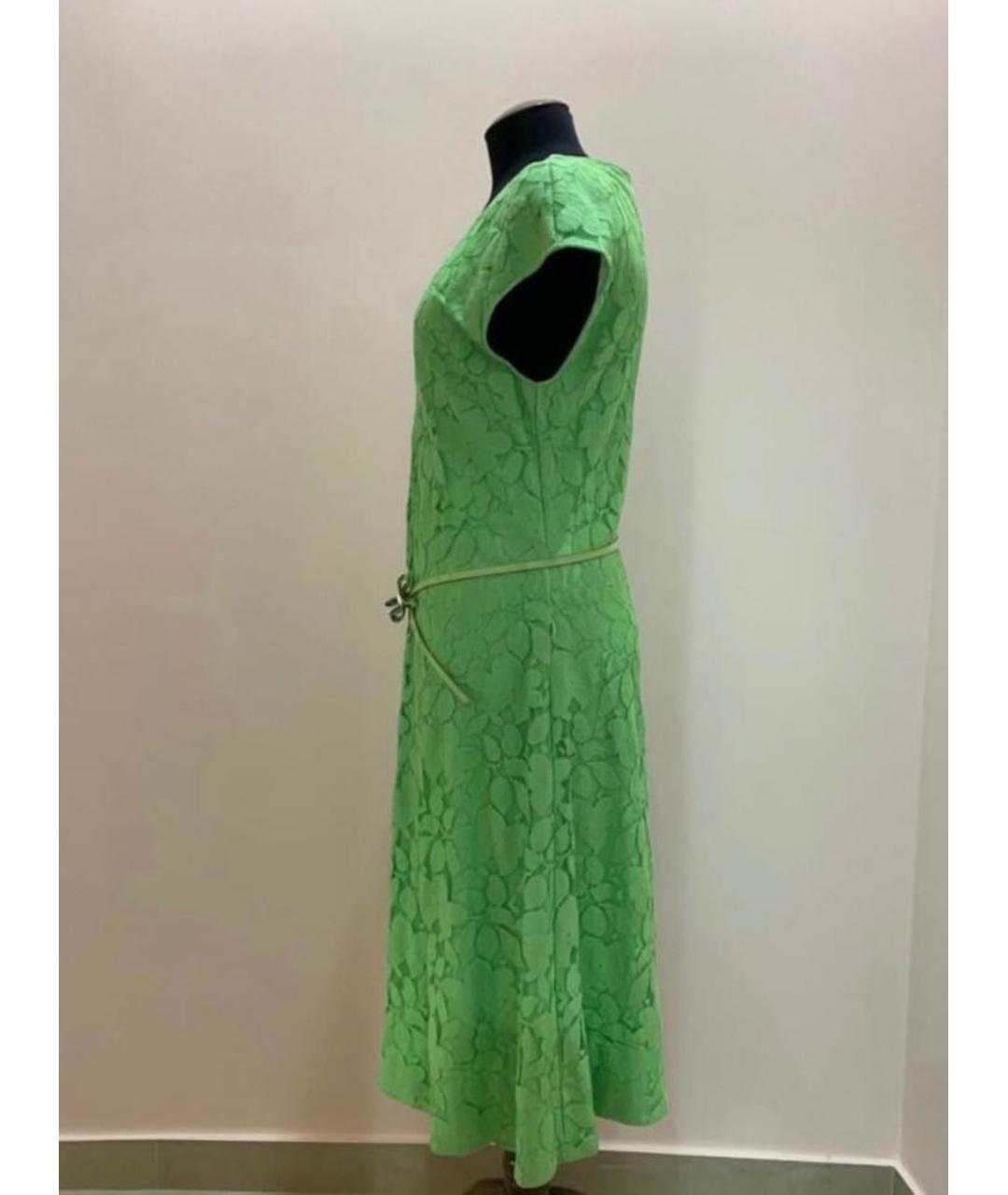CAVALLI CLASS Зеленые хлопковое платье, фото 3