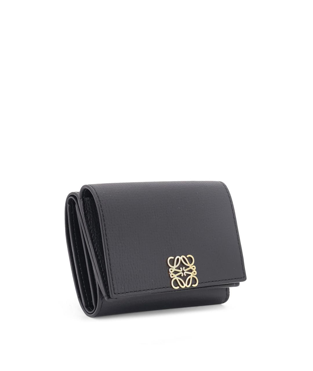 LOEWE Черный кожаный кошелек, фото 3