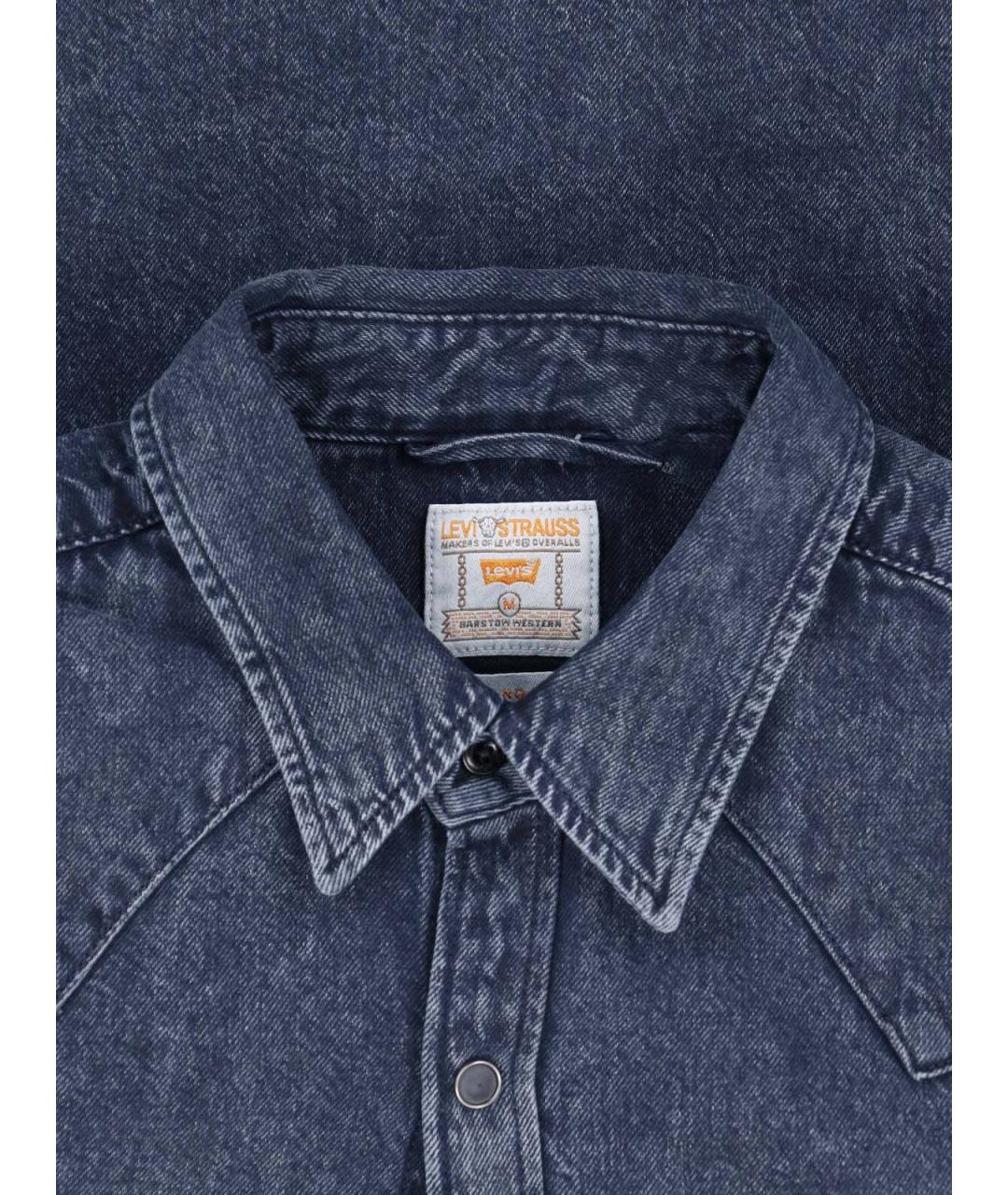 LEVI'S Синяя хлопковая кэжуал рубашка, фото 3