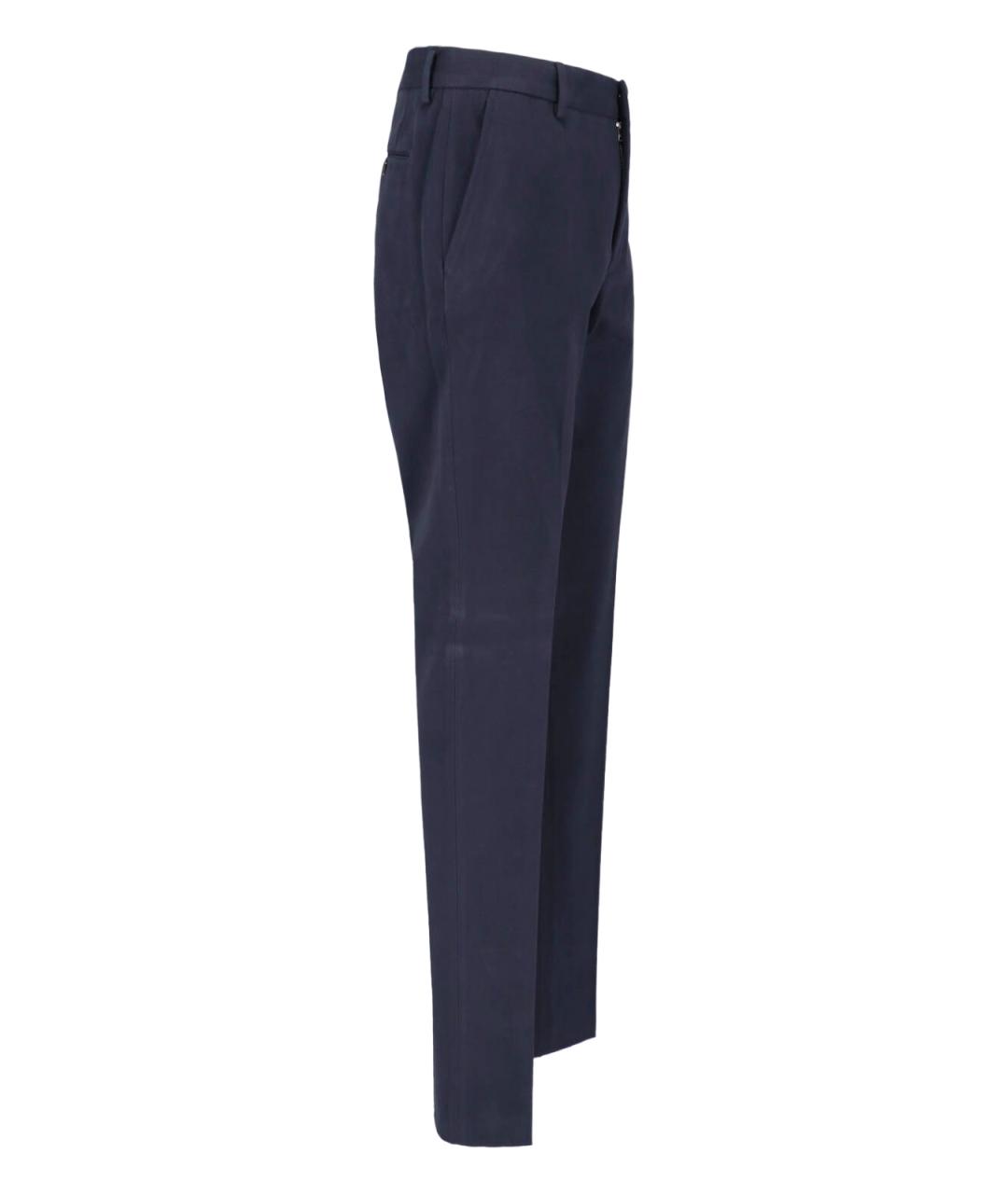 ZEGNA Синие хлопковые повседневные брюки, фото 3