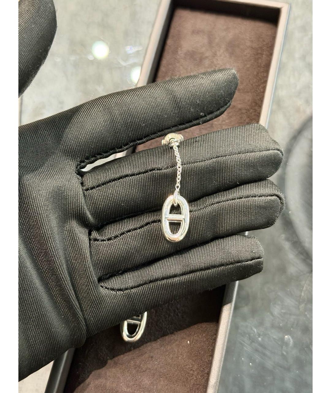 HERMES Серебряные серьги, фото 5