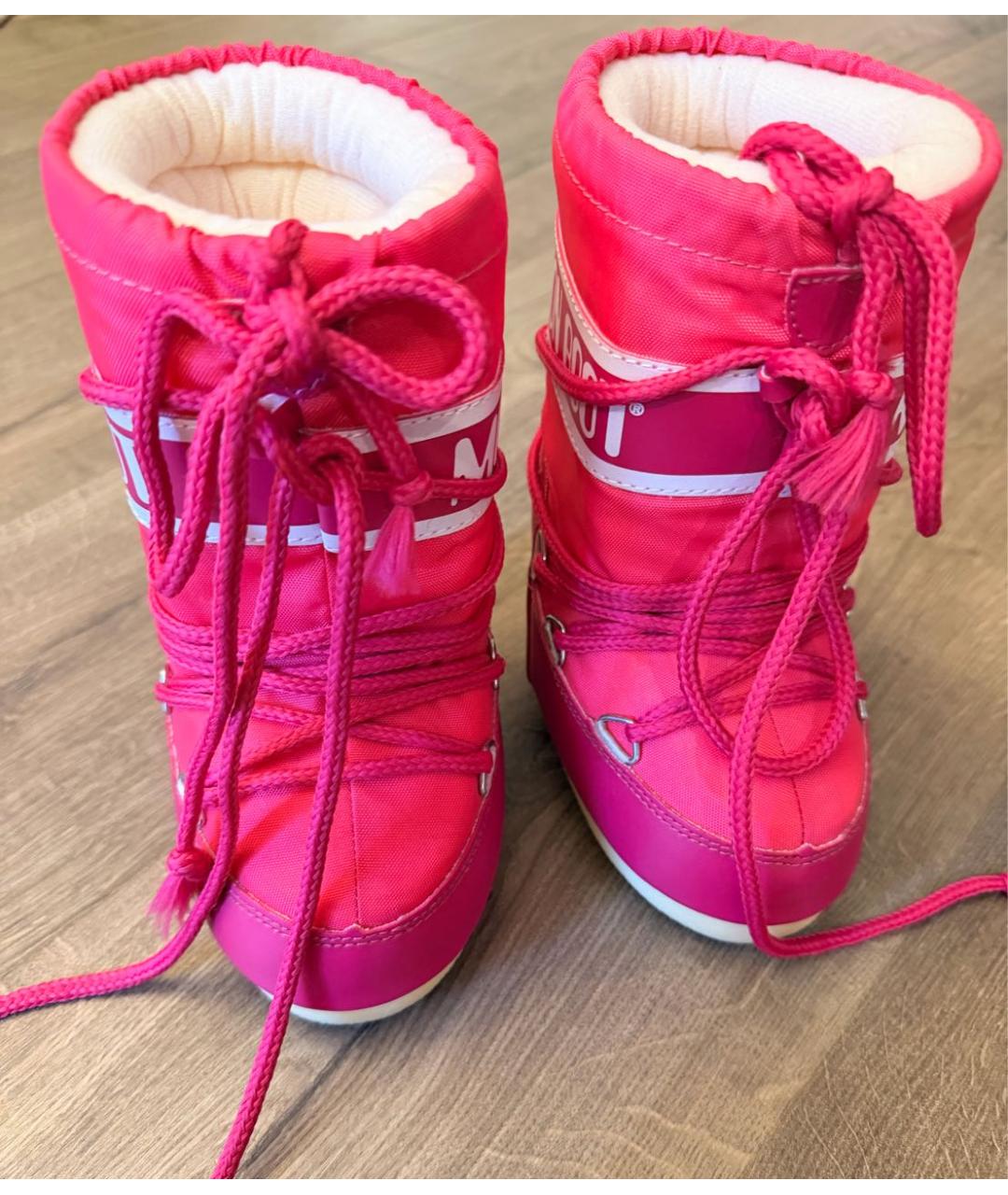 MOON BOOT Розовые сапоги, фото 2