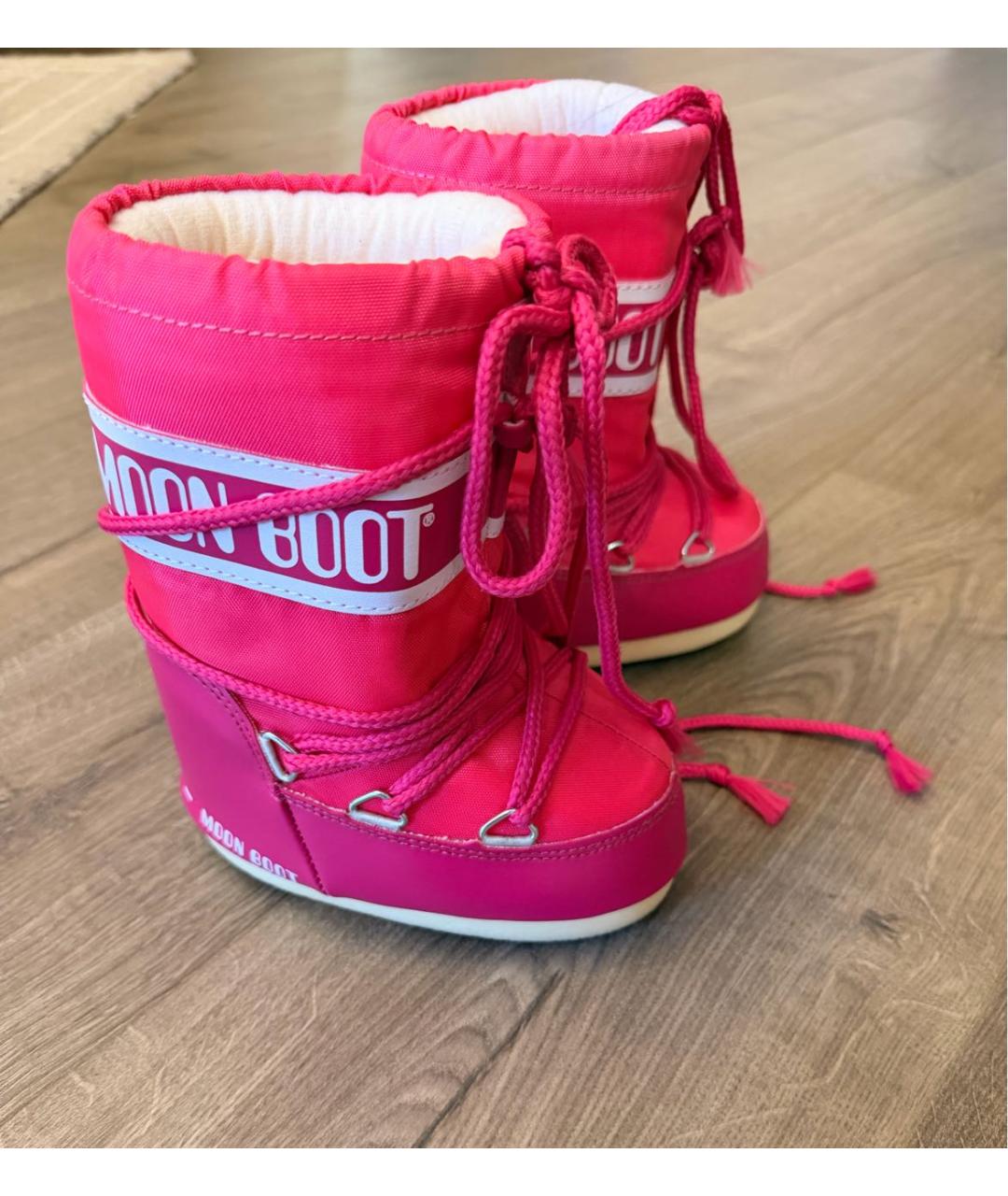 MOON BOOT Розовые сапоги, фото 5
