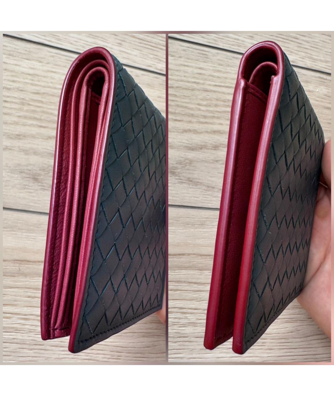 BOTTEGA VENETA Синий кожаный кошелек, фото 5