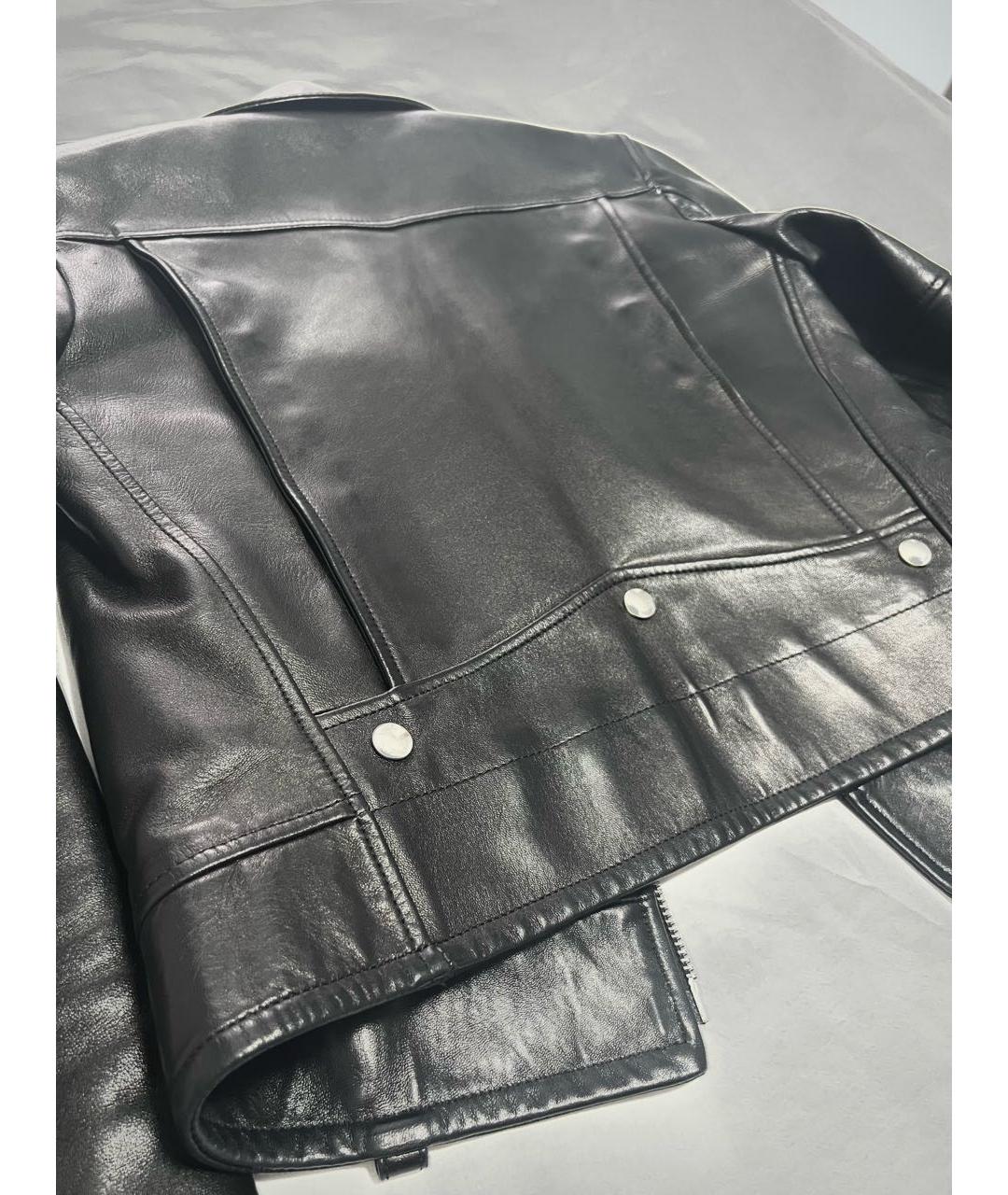 SAINT LAURENT Черная кожаная куртка, фото 7