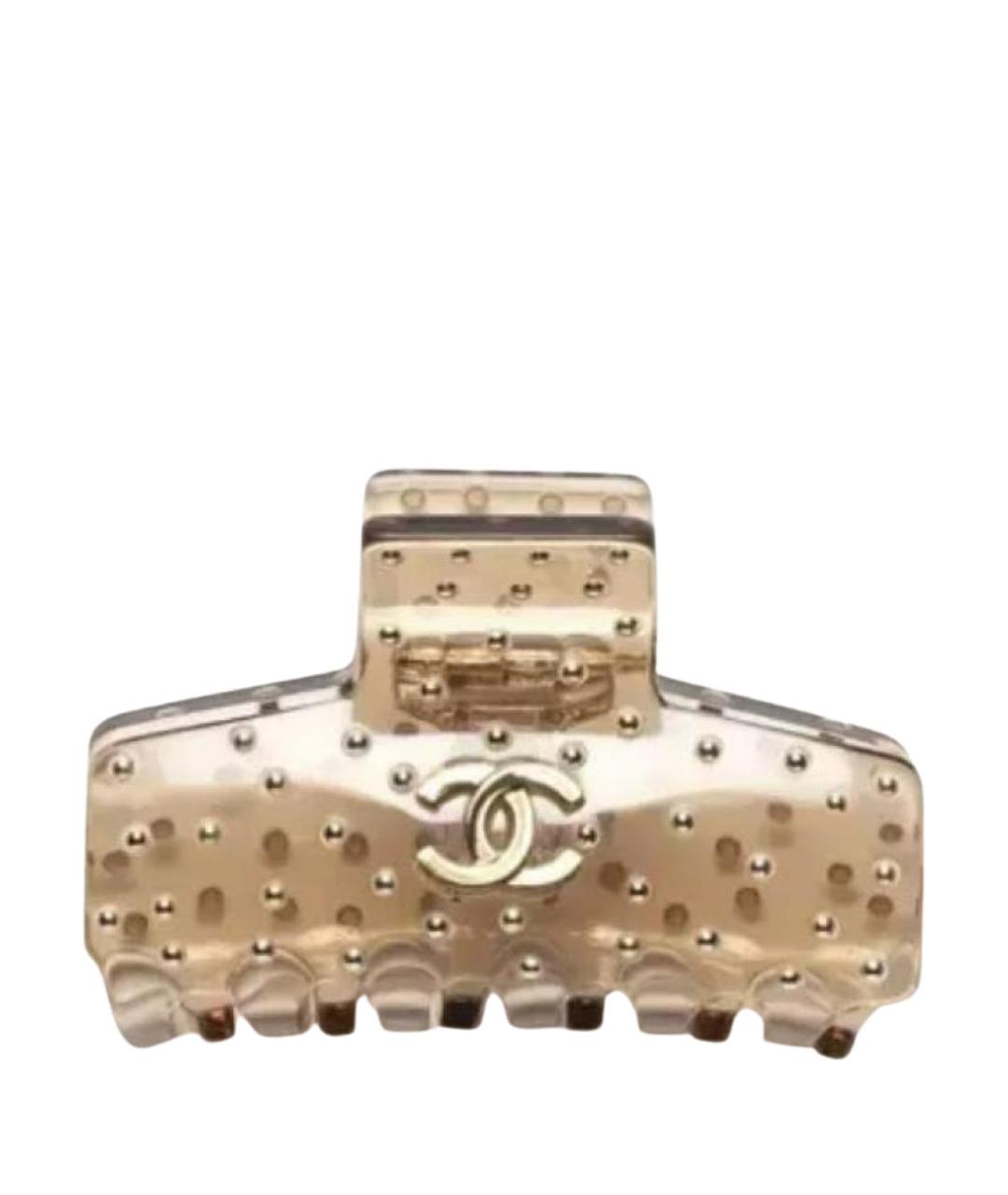 CHANEL Бежевая заколка, фото 1