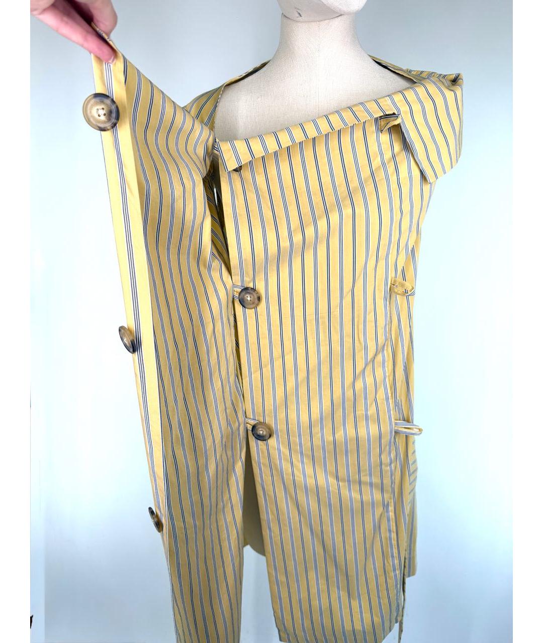 VIVIENNE WESTWOOD Желтое хлопковое повседневное платье, фото 6