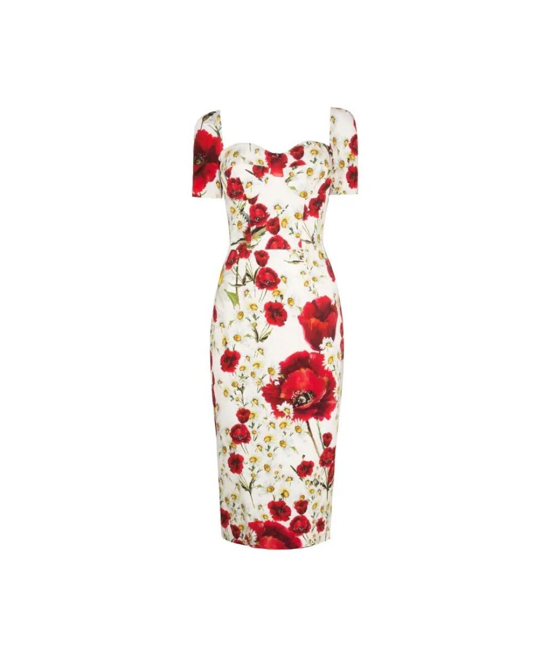 DOLCE&GABBANA Мульти вискозное повседневное платье, фото 1