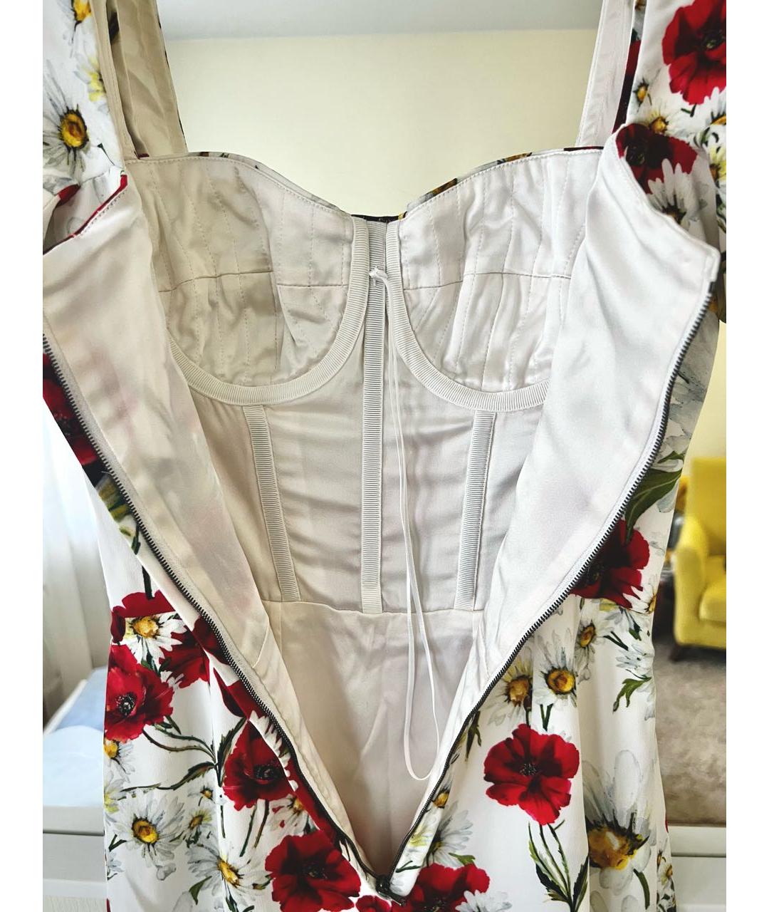 DOLCE&GABBANA Мульти вискозное повседневное платье, фото 4