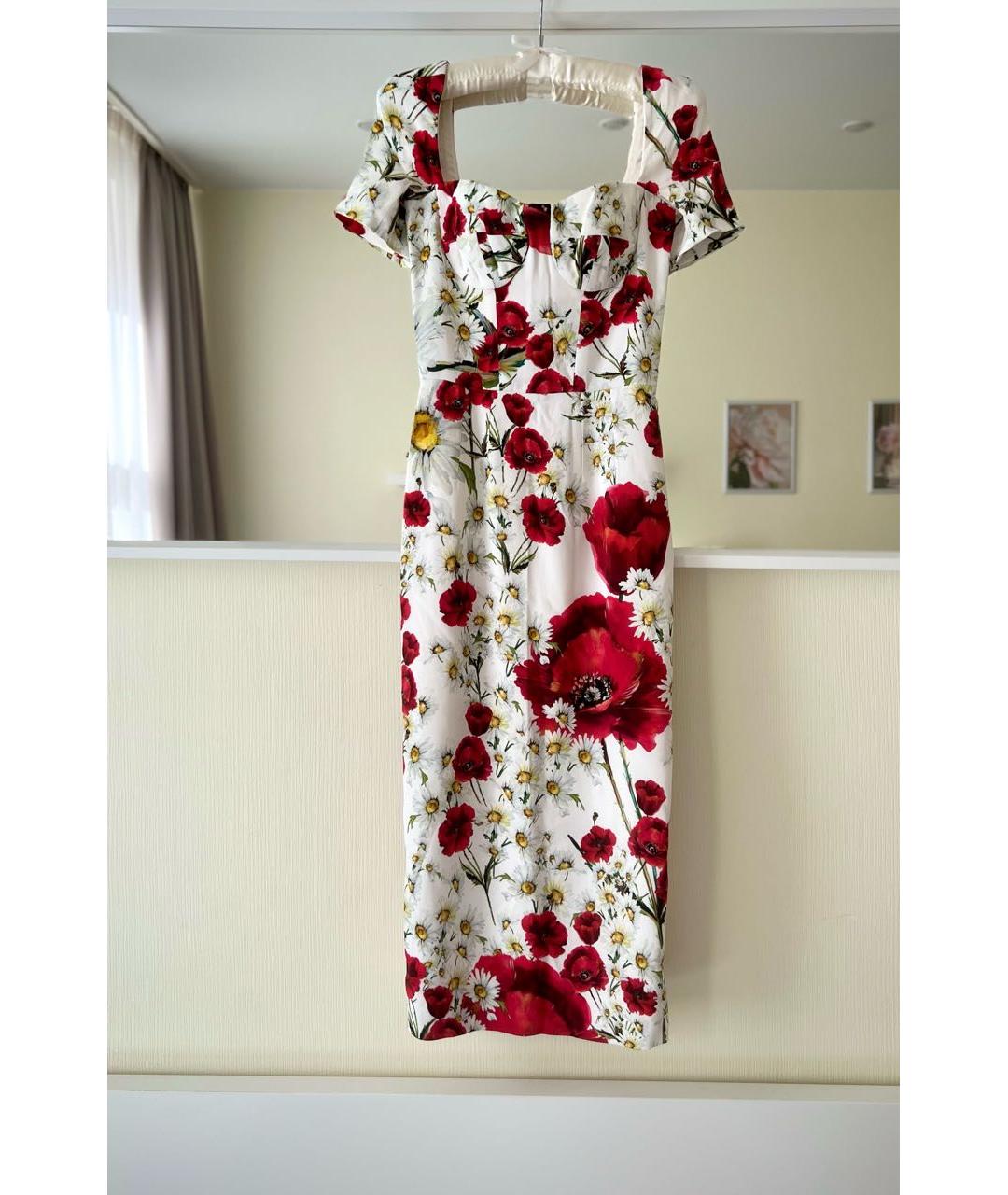 DOLCE&GABBANA Мульти вискозное повседневное платье, фото 2