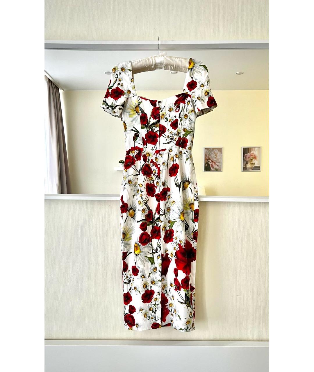 DOLCE&GABBANA Мульти вискозное повседневное платье, фото 3