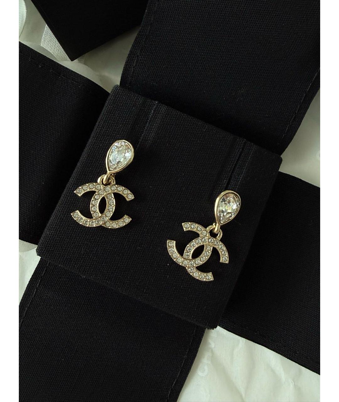 CHANEL Золотые серьги, фото 3