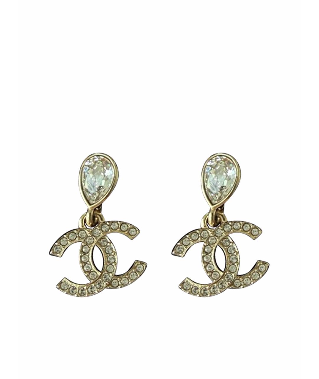 CHANEL Золотые серьги, фото 1