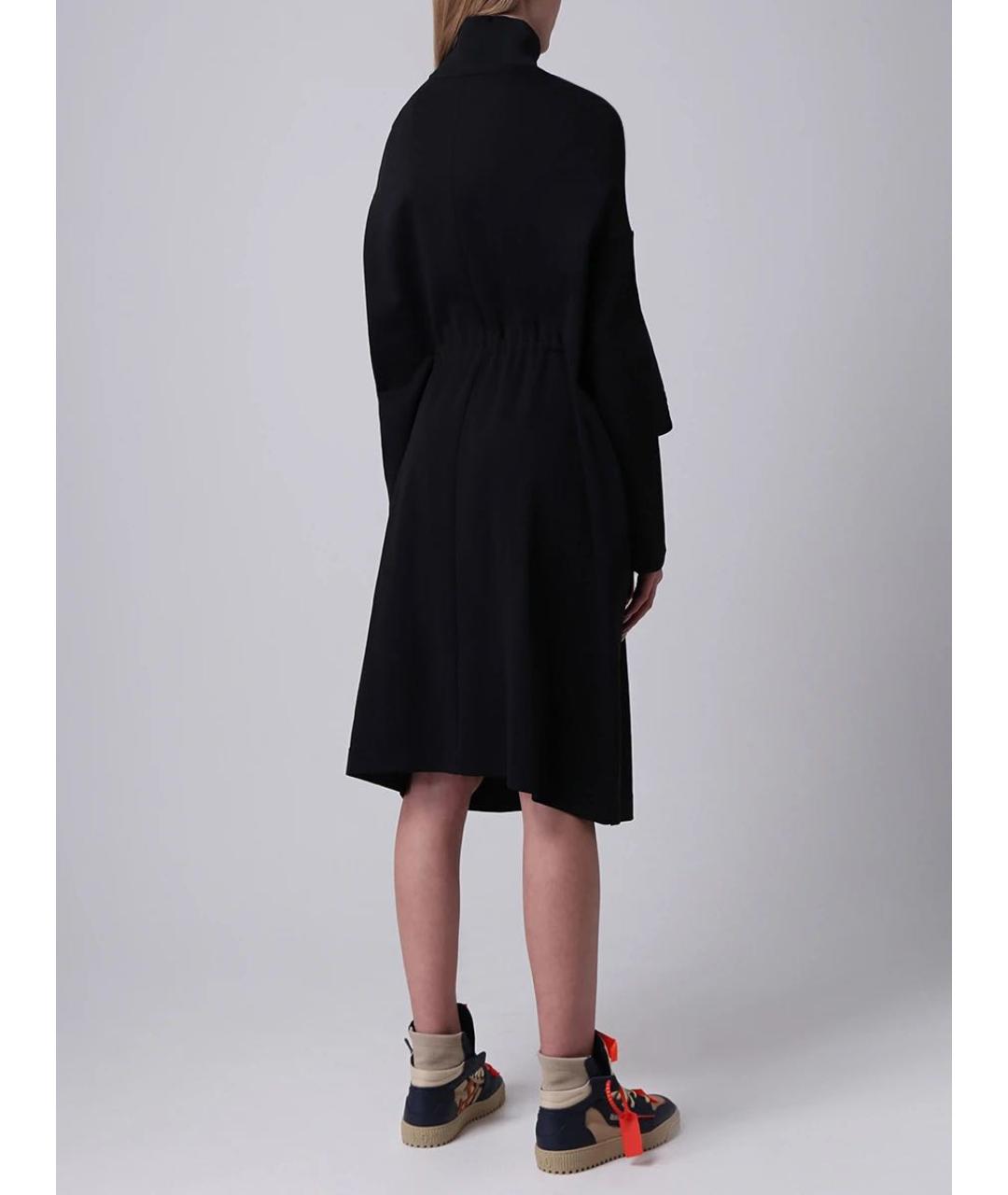 Y-3 Черное хлопковое повседневное платье, фото 3