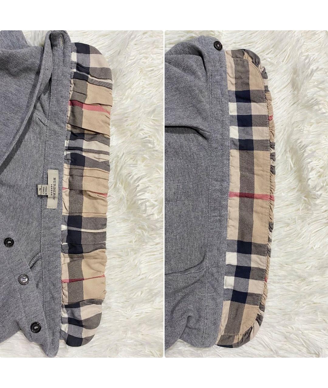 BURBERRY Серая хлопковая футболка, фото 5