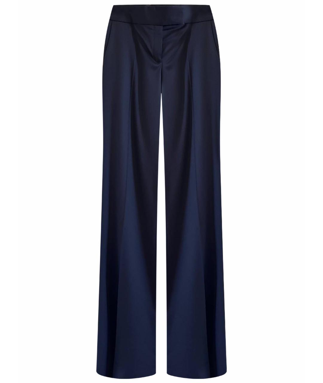 STELLA MCCARTNEY Темно-синие шерстяные прямые брюки, фото 1