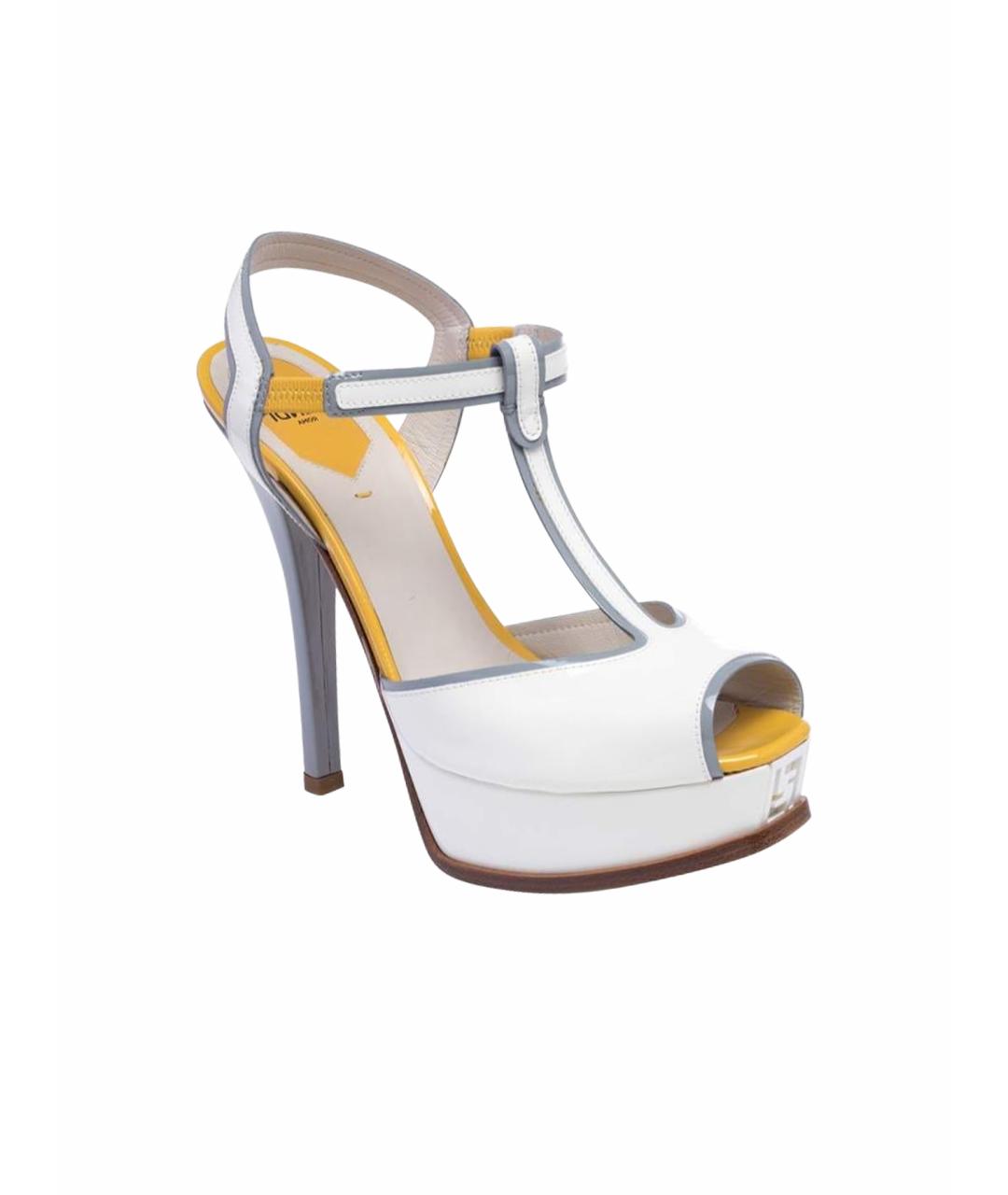 FENDI Босоножки из лакированной кожи, фото 1