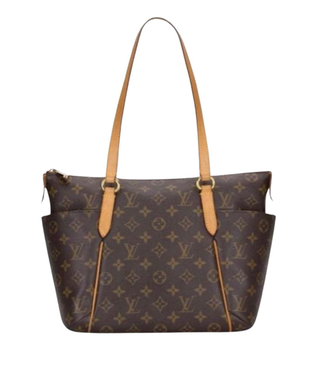 LOUIS VUITTON Коричневая сумка тоут из канвы, фото 1