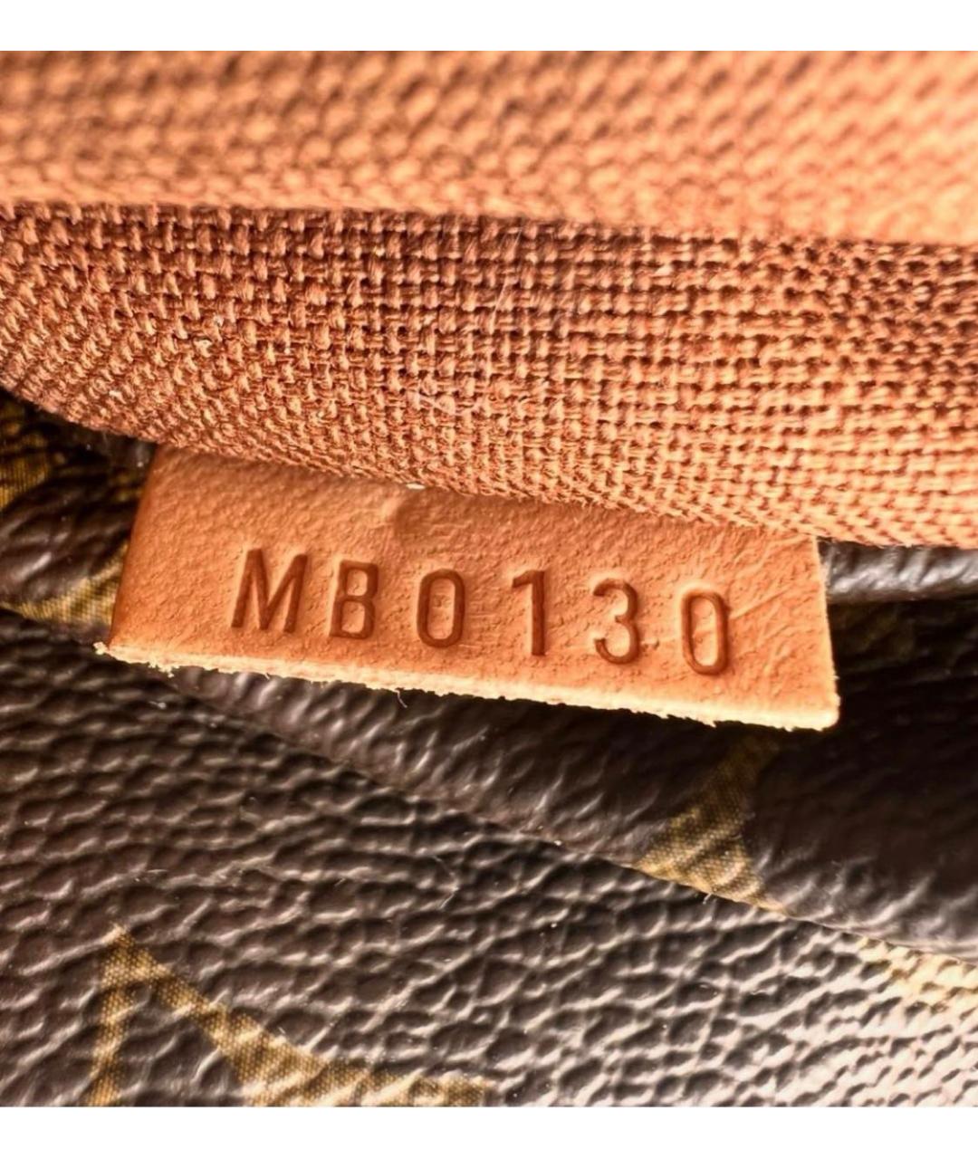 LOUIS VUITTON Коричневая сумка тоут из канвы, фото 5