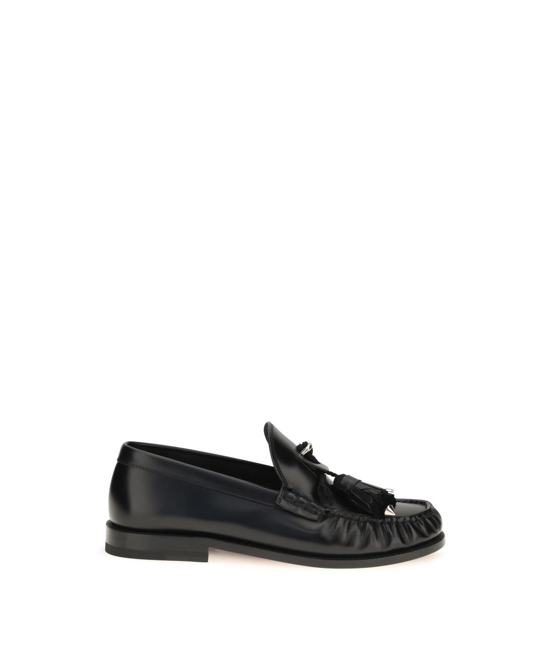 CHRISTIAN LOUBOUTIN Черные кожаные лоферы, фото 5