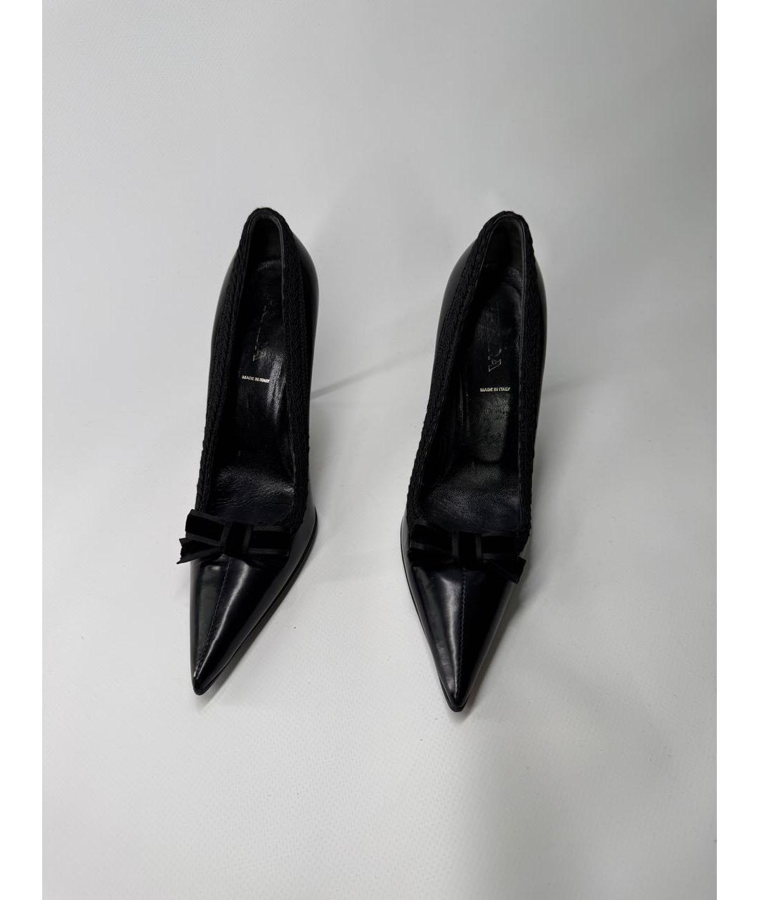 PRADA Черные кожаные туфли, фото 7