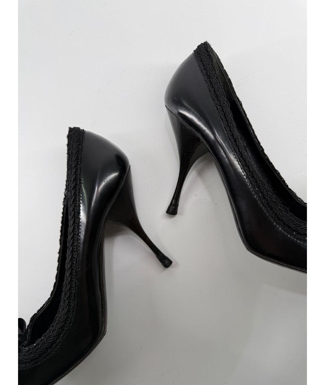 PRADA Черные кожаные туфли, фото 6