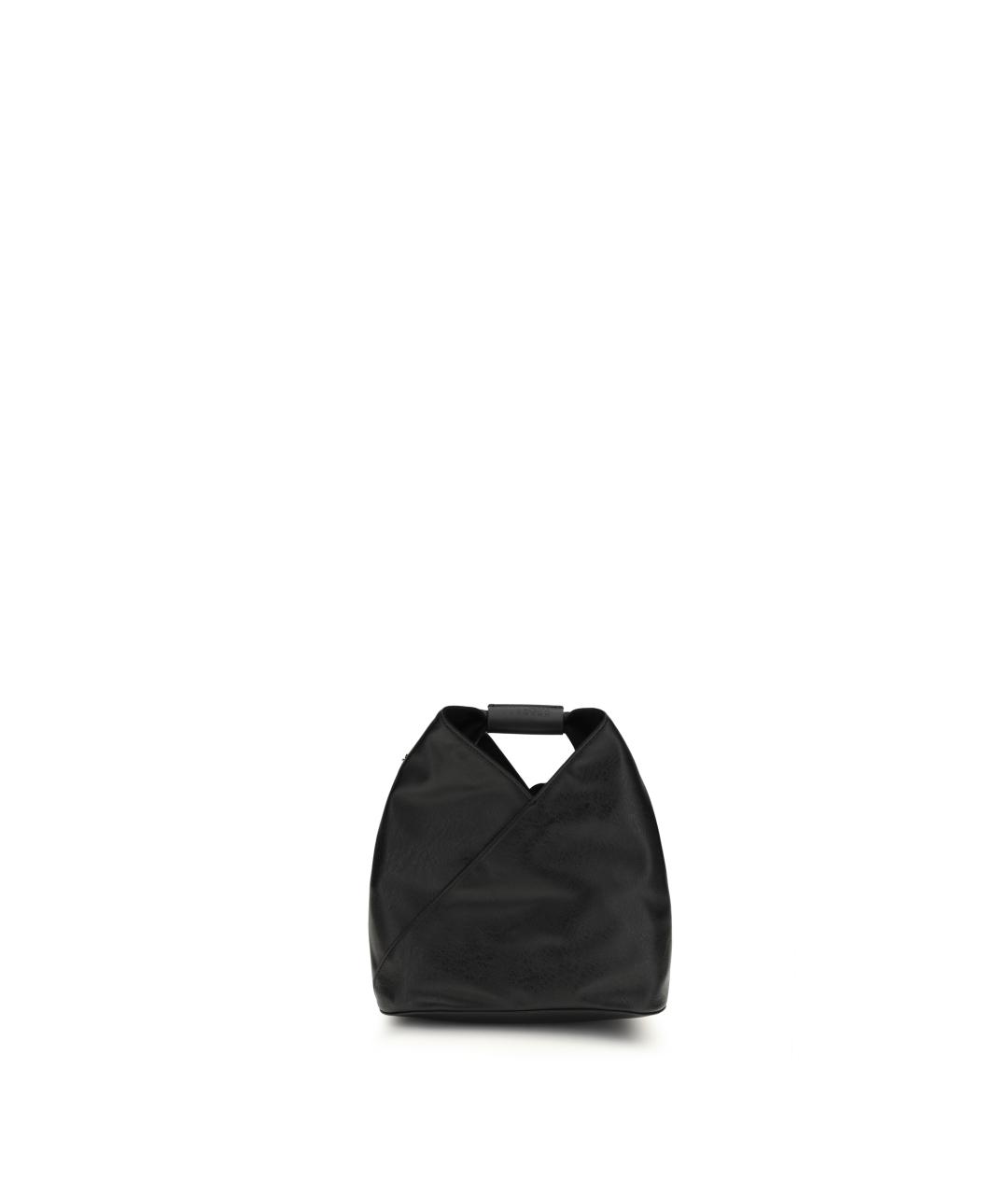 MM6 MAISON MARGIELA Черная сумка тоут из искусственной кожи, фото 5
