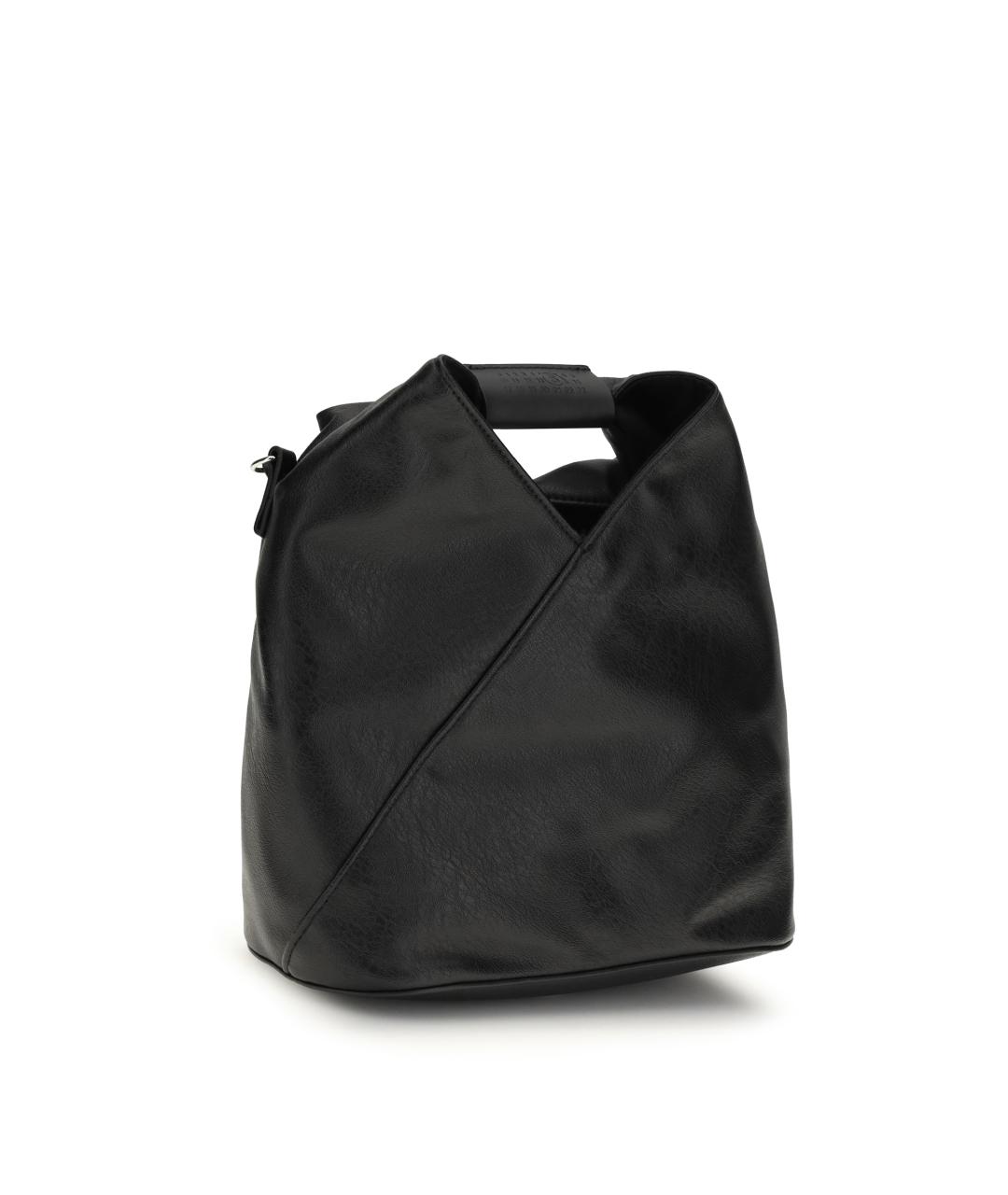 MM6 MAISON MARGIELA Черная сумка тоут из искусственной кожи, фото 2