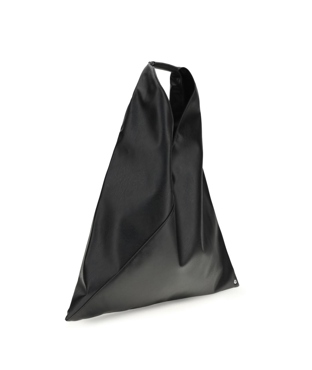 MM6 MAISON MARGIELA Черная сумка тоут из искусственной кожи, фото 2