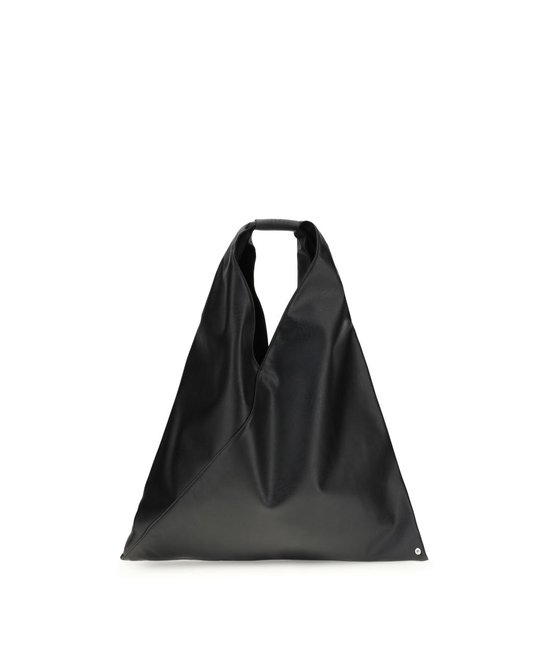 MM6 MAISON MARGIELA Черная сумка тоут из искусственной кожи, фото 1