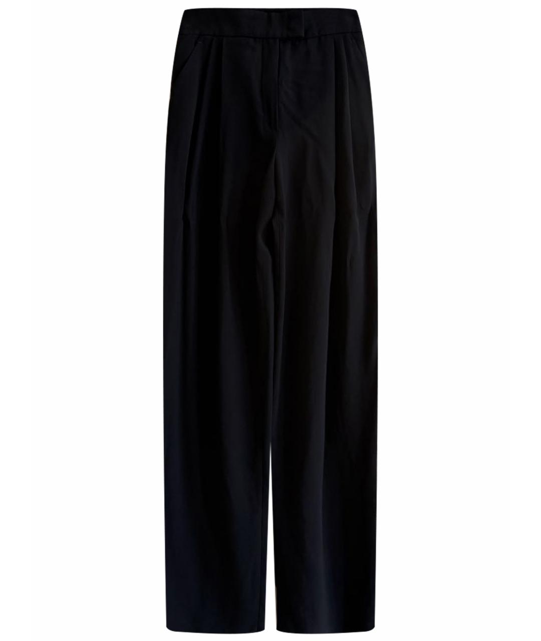 EMPORIO ARMANI Черные вискозные брюки широкие, фото 1