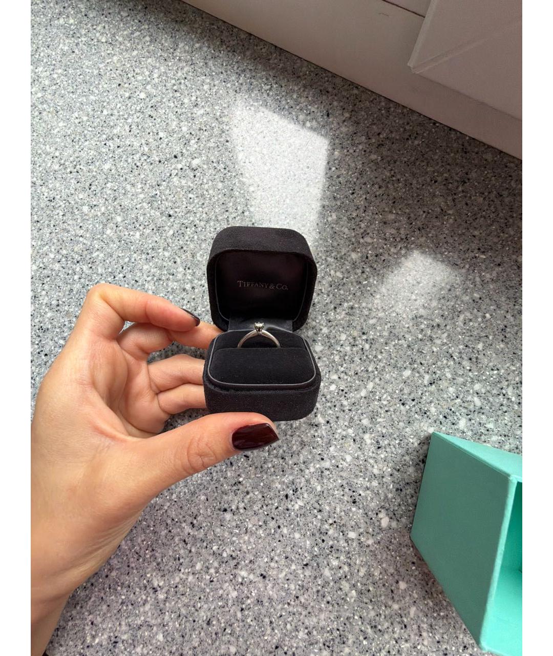 TIFFANY&CO Серебряное платиновое кольцо, фото 2