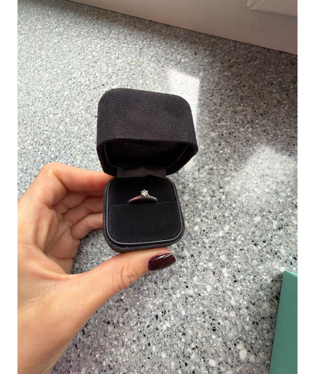 TIFFANY&CO Серебряное платиновое кольцо, фото 4