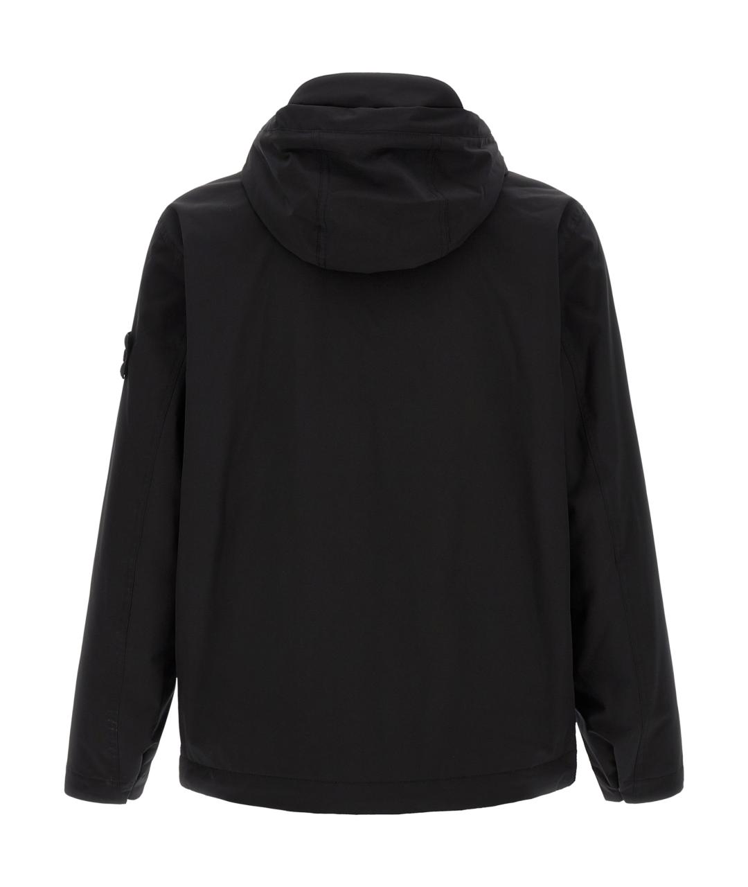 STONE ISLAND Черная полиэстеровая куртка, фото 2