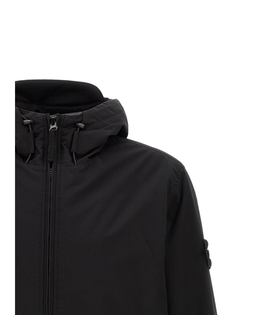 STONE ISLAND Черная полиэстеровая куртка, фото 3