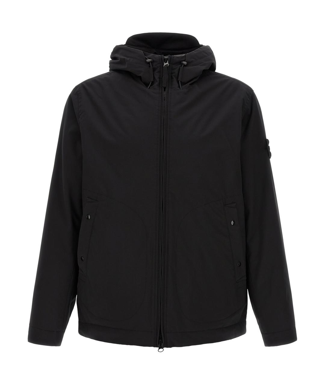 STONE ISLAND Черная полиэстеровая куртка, фото 1