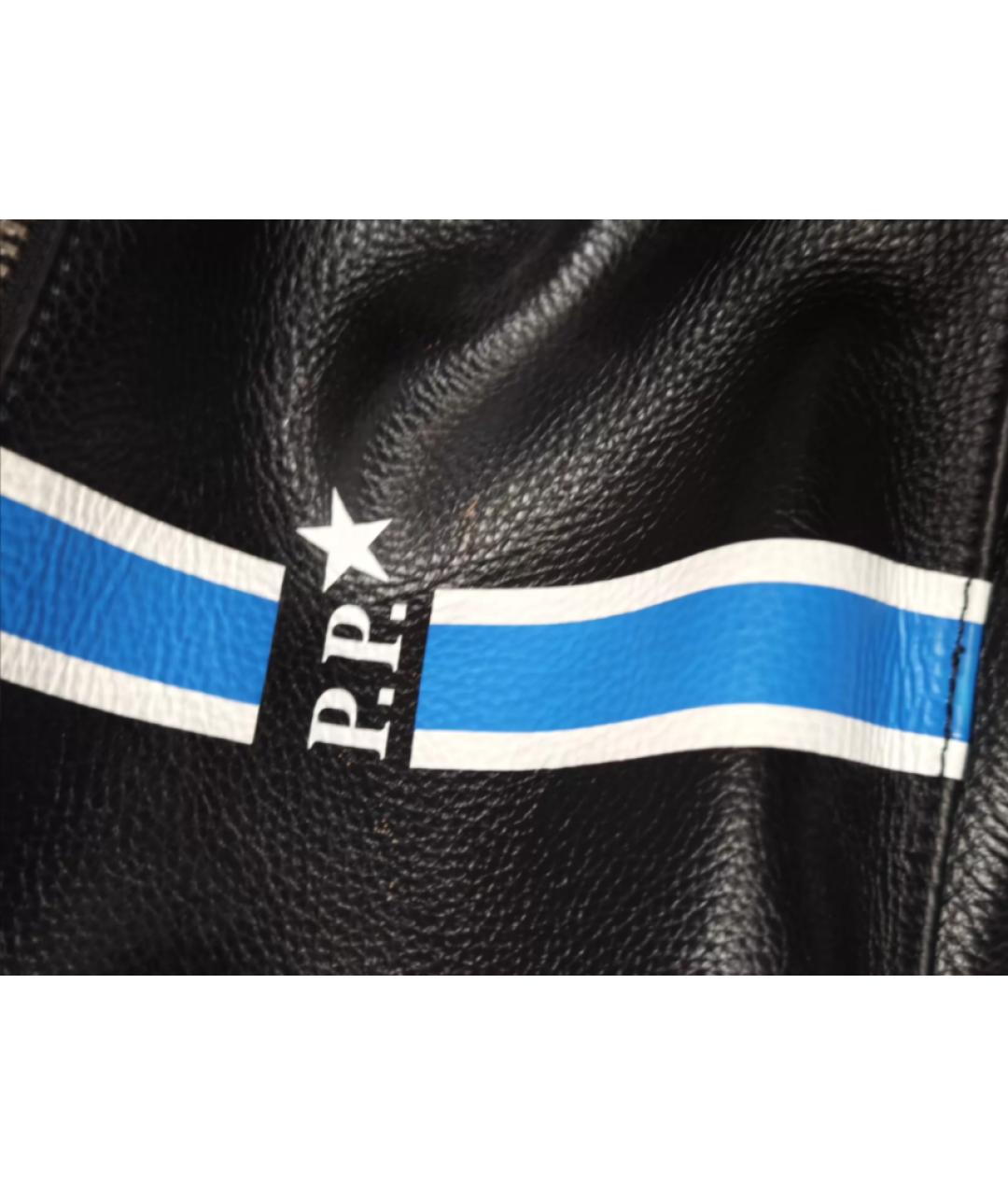 PHILIPP PLEIN Черный кожаный рюкзак, фото 2