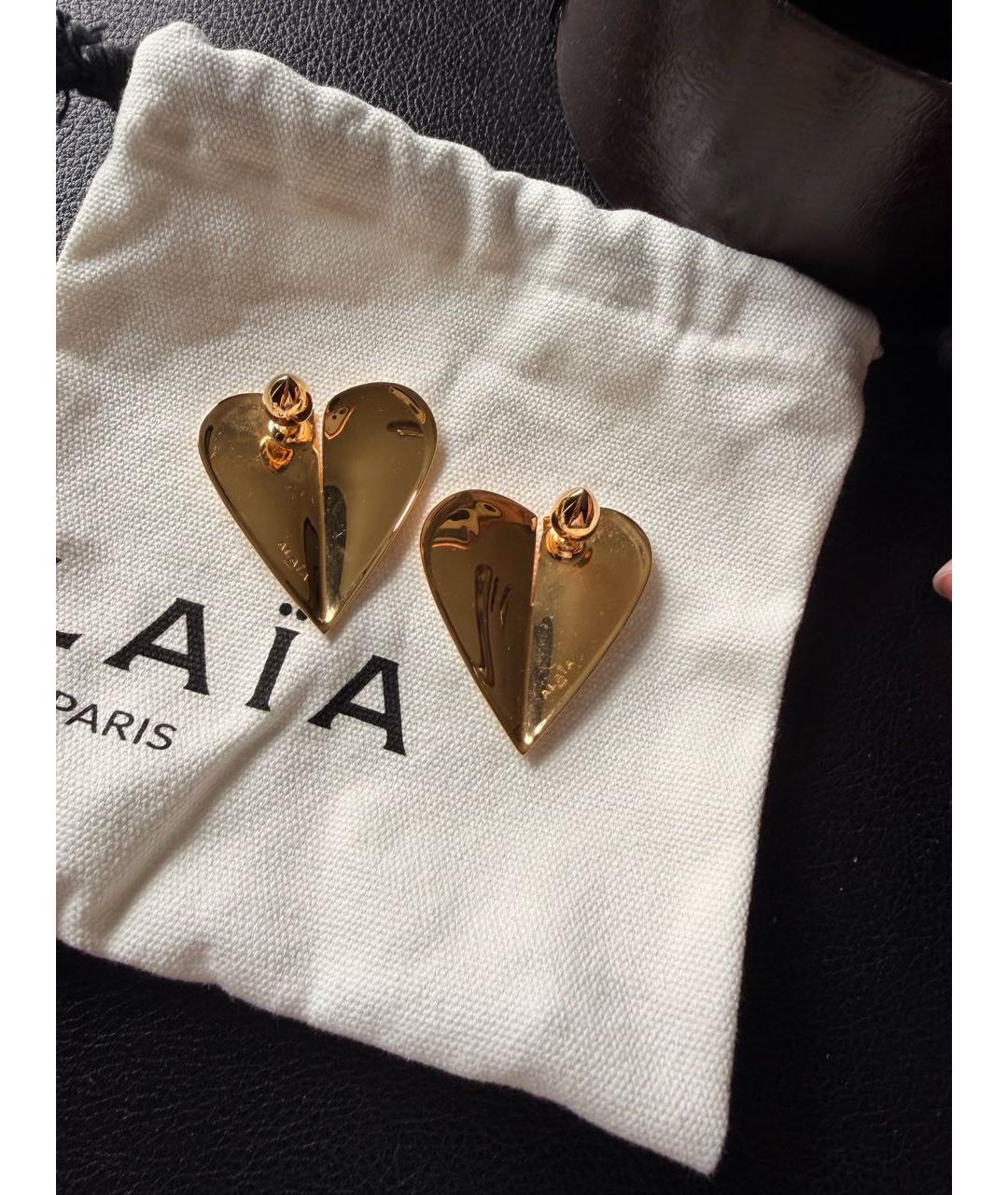ALAIA Золотые серьги, фото 2