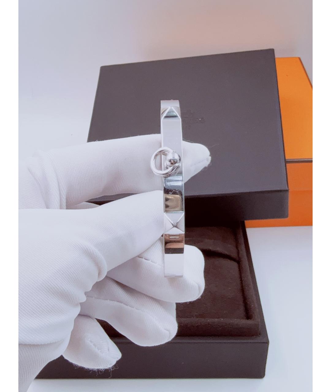 HERMES Серебряный браслет из белого золота, фото 2