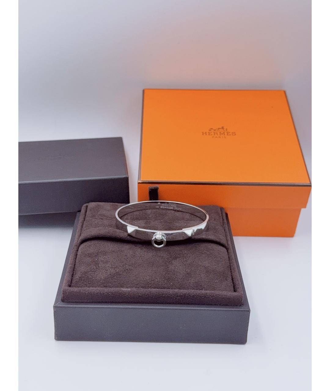 HERMES Серебряный браслет из белого золота, фото 9