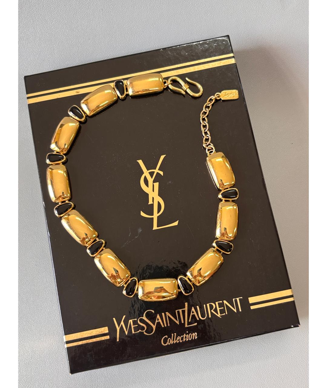 SAINT LAURENT Золотое колье из желтого золота, фото 3