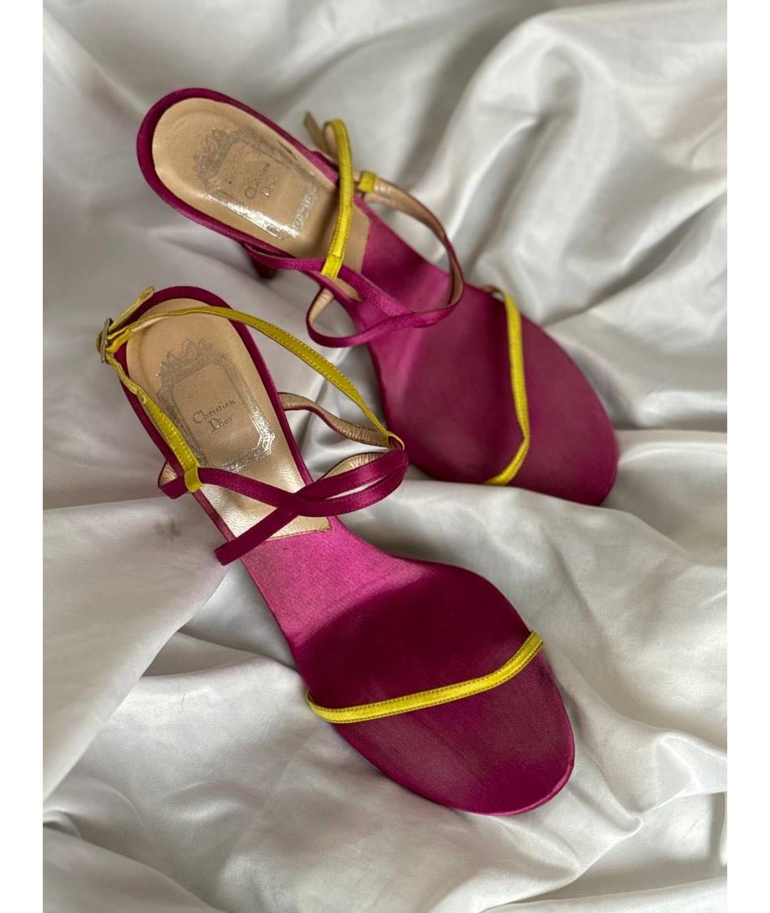 CHRISTIAN DIOR Розовые босоножки, фото 5