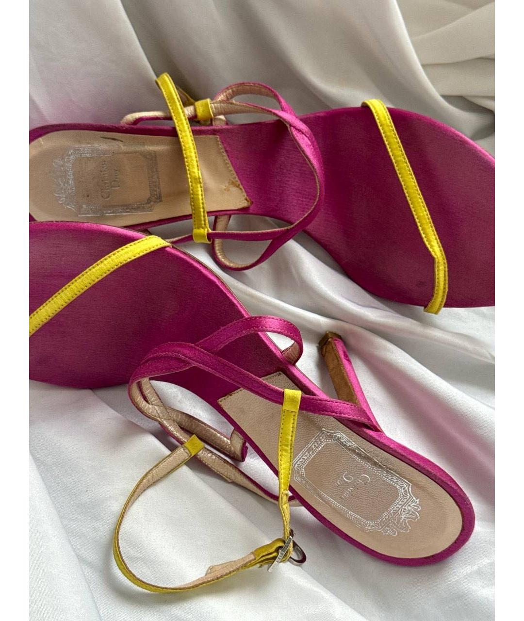 CHRISTIAN DIOR Розовые босоножки, фото 6